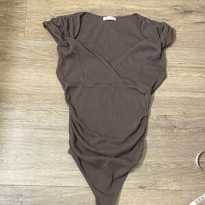 FREE PEOPLE Brown Bodysuit